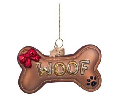 DACHSHUND CHRISTMAS ORNAMENT | WOOF | VONDELS