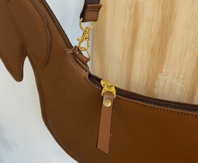 DACHSHUND BAG | LEATHER COGNAC