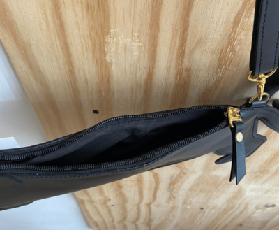 DACHSHUND BAG | LEATHER | BLACK